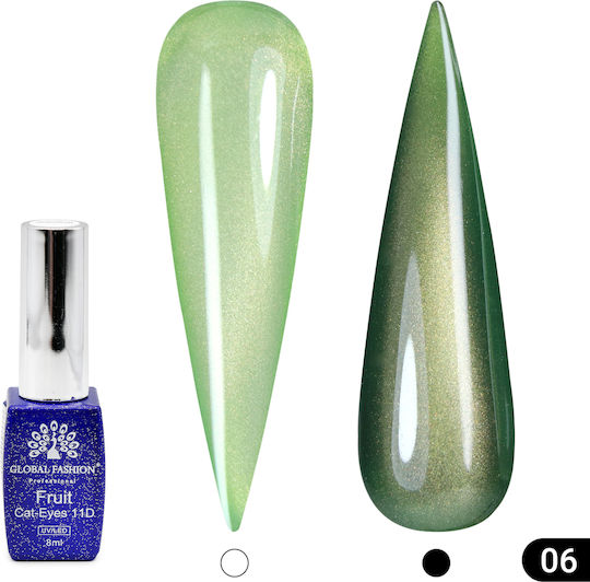 Global Fashion Ημιμόνιμο Βερνίκι Νυχιών 06 Cat Eye 8ml