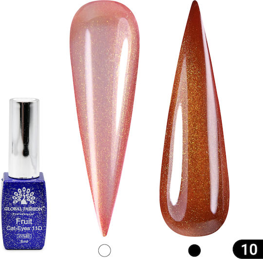 Global Fashion Gel Nail Polish 10 Cat Eye 8ml