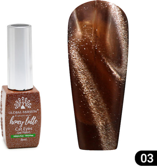 Global Fashion Gel Nail Polish 03 Cat Eye 8ml