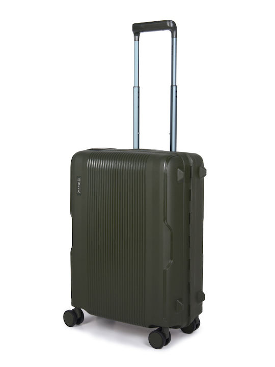 Estil Hard Cabin Travel Suitcase Green With 4 W...