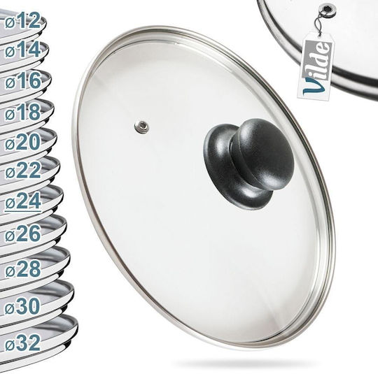 Vilde Glas-Kochgeschirrdeckel für Topf 24cm