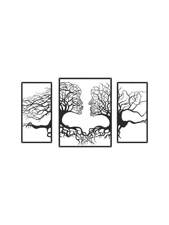 Pakketo Decorative Silhouette Connecto Pakooworld Black Metallic 3 Pieces