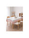 Saint Clair Stain Resistant Tablecloth Grey-Pink 145x220cm