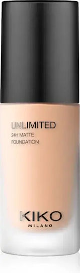 Kiko Milano Long-lasting Mattifying Liquid Foundation 30 30ml
