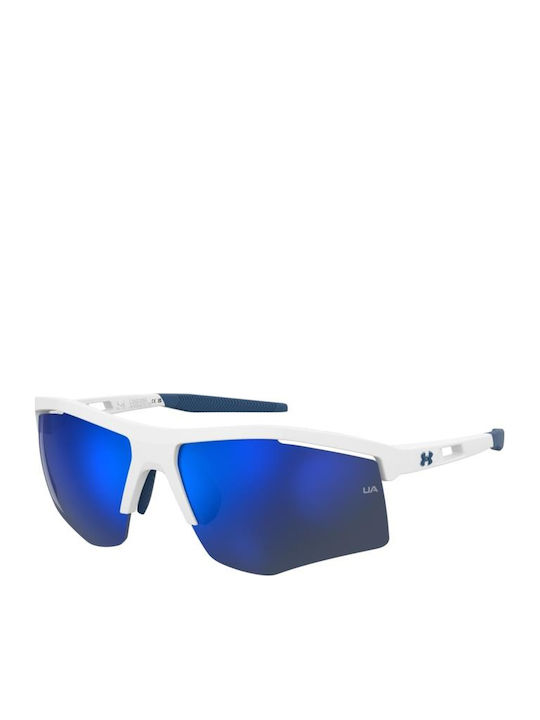 Under Armour Ochelari De Soare Pentru Bărbați Cu Culoarea Albastră A Sceletului Și Culoarea Albastră A Lentilei