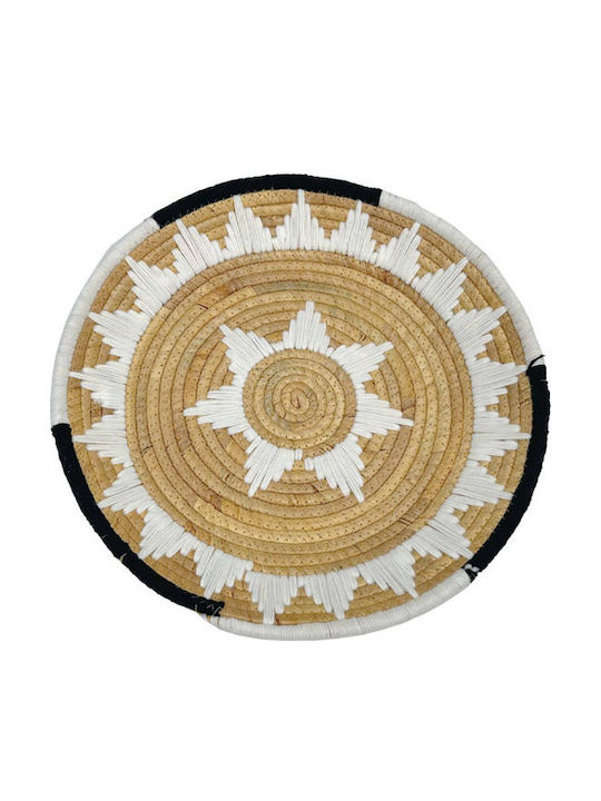 Marhome Dekorative Korbweide Platte Braune 40x5cm