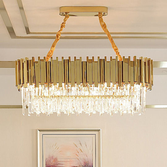 Home Lighting Majestic Deckenleuchte Gold mit Lampenbirnensockel E14 80x30x120cm