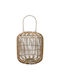 Marhome Korbweide Laterne Braune 27x27x31cm