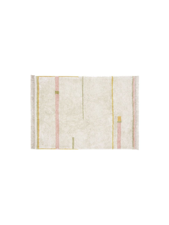 Lorena Canals Lanes Vintage Kids Rug Pink 90x130cm