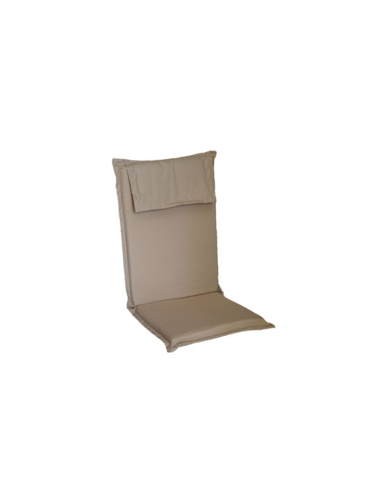 Bioafrol Pernă De Scaun Cu Spătar Pentru Scaune De Grădină Bej 48x115cm