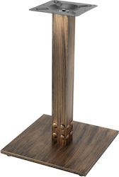 Raki Stand De Masă Vintage Aspect Bronz Antic 45x45x72cm