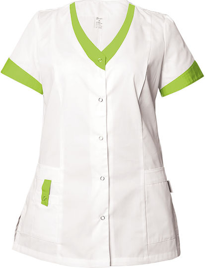 Beunique Beunique Damen Medizinische Bluse Weiß
