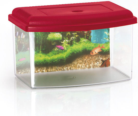 Georplast Ενυδρείο Ψαριών Χωρητικότητας 5.5lt 28x20x28εκ. Κόκκινο