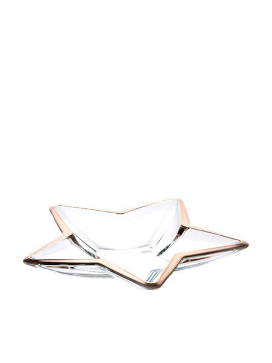 Vidivi Stella Bol Decorativ Din Sticlă Transparent 35x35x5.5cm