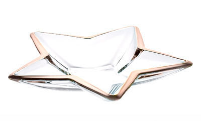 Vidivi Stella Dekorative Schale Glas Transparent 35x35x5.5cm