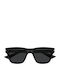 Ysl Unisex Sunglasses with Black Horn-Rimmed Frame and Black Lens SL 875 001