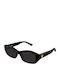 Bottega Veneta Unisex Γυαλιά Ηλίου με Μαύρο Σκελετό και Μαύρο Φακό