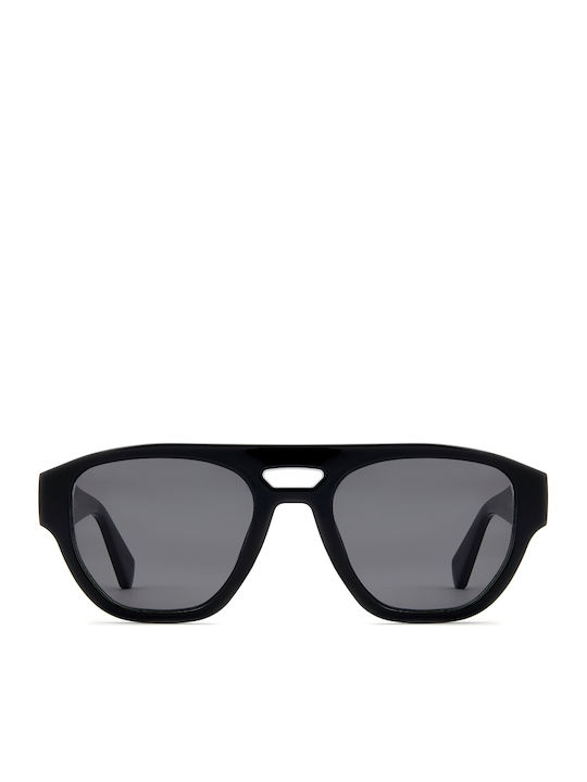 Prive Revaux Unisex Sunglasses with Black Horn-Rimmed Frame and Black Lens PR3011/G/S 807/IR