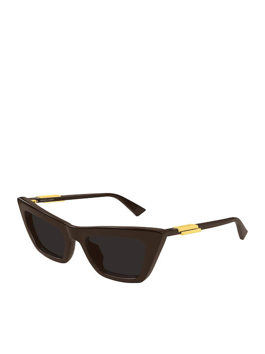 Bottega Veneta Unisex Γυαλιά Ηλίου με Καφέ Κοκκ...