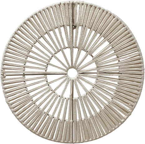 Beige Wall Decor Made of Metal 30x30cm