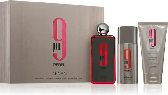 Afnan 9 Pm Rebel Unisex Gift Set