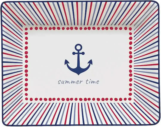Easy-Life Rundes Untiefe Servierteller aus Blauem Porzellan mit Durchmesser 14cm