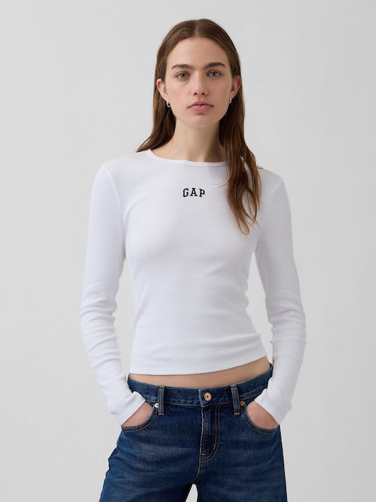 Γυναικείο Crop Top Βαμβακερό Fresh White