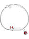 Disney Women's Bracelet Made of Stainless Steel with Zircon