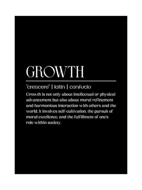 Quote Poster Growth Confucius Pq151 50cm X 70cm