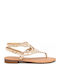 Flache Sandalen Für Damen Beiges