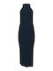 Summer Maxi Evening Dress Dark Blue
