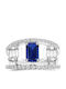 Chrilia Damenteller mit Diamant aus Weißgold 18K