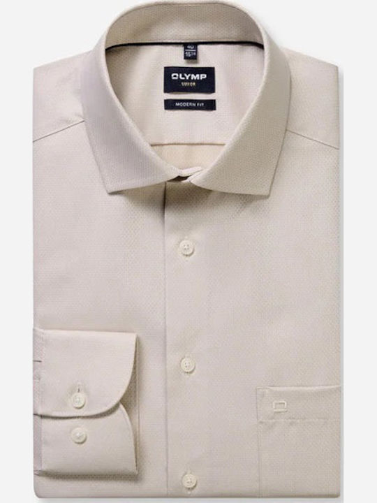 Olymp Luxor Shirt Beige