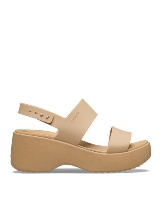 Crocs Brooklyn Καλοκαιρινές Γυναικείες Πλατφόρμ...