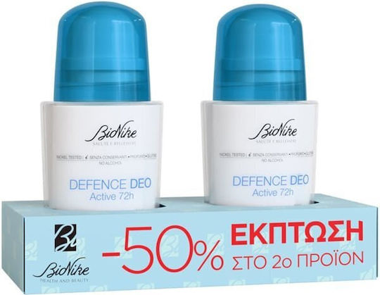 Bionike Defence Αποσμητικό 72h σε Roll-On 2x50ml