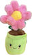 Trend Haus Plush Green with Pink Flower for 3+ ...