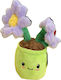 Trend Haus Plush Green with Purple Flowers for ...