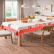 Τραπεζομάντηλο Easter 24 Red Saint Clair 145x145