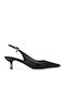 Heels with Strap & Medium Heel Animal Print Black