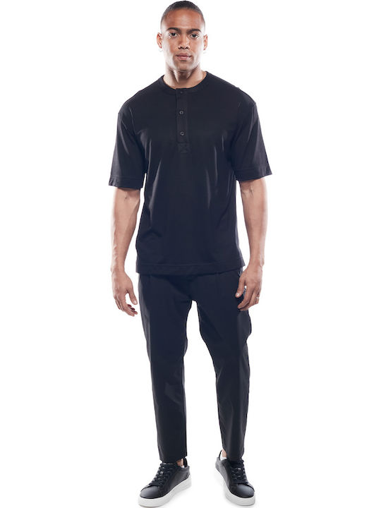 Chino Elastic Trousers Black