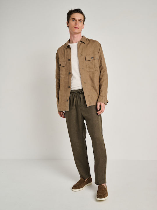 Herrenhosen in Regulärer Passform Khaki