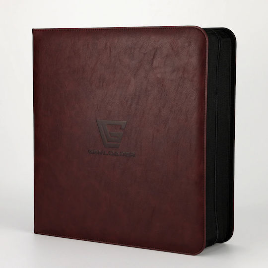 Gemloader Premium Graded Bindemittel 4-Fächer Standardgröße Reicher Kastanienbraun
