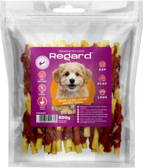 Regard Вкусна Лакомство За Куче Форма На Тръбата С Патица И Месо 500гр