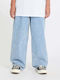 Freazy Ανδρικό Παντελόνι Τζιν με Loose Tapered Εφαρμογή Pale Aqua