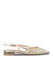 Damen Ballerinas Slingback in Gold Farbe