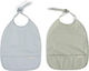 Filibabba Waterproof Fabric Baby Bib with Pocket Pearl Blue for 36 Months+ 2 Pieces