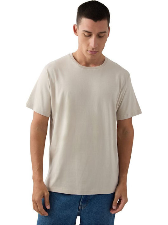 Minerva Men's Short Sleeve Undershirt Grey Desert