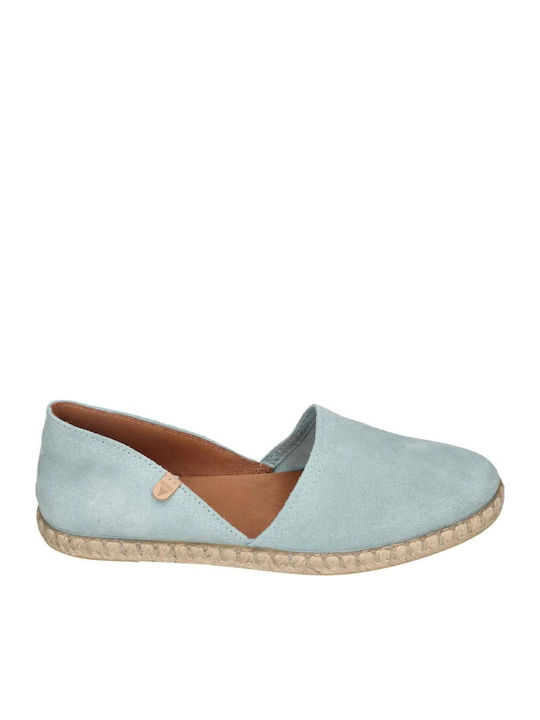 Verbenas Leather Women's Espadrilles in Green C...