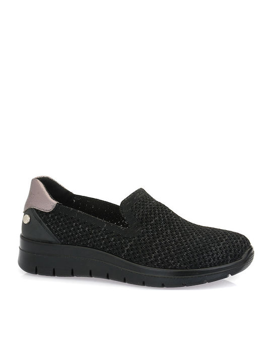 Amarpies Ανατομικά Γυναικεία Slip-On Πάνινα Μαύρα