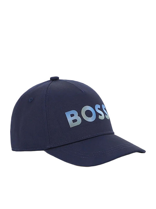 Boss Παιδικό Καπέλο Jockey Υφασμάτινο Navy Μπλε